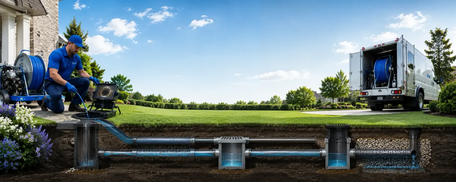 Outdoor drain cleaning information for Flushing, NY